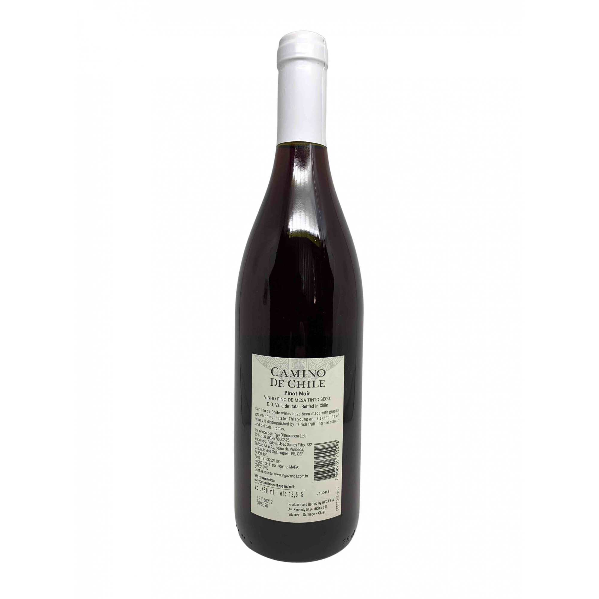 Vinho Tinto Camino de Chile Pinot Noir 750mL