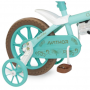 Bicicleta Aro 12 Infantil Feminina Antonella Verde Acqua com Capacete
