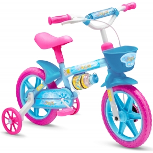 Bicicleta Aro 12 Infantil Feminina Aqua