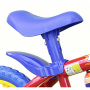 Bicicleta aro 12 Infantil Fireman Nathor Com Capacete Azul