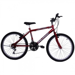 Bicicleta Aro 24 18V Sport Cor Vermelha