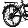 Bicicleta Dobrável em Alumínio Aro 20 6V Shimano Preto com Capacete G