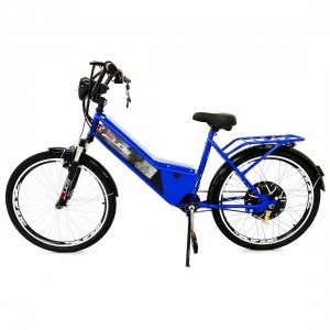 Bicicleta Elétrica Confort 800W 48V 15Ah Azul