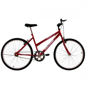 Bicicleta Feminina Aro 24 Dalia Cor Vermelha