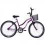 Bicicleta Feminina Aro 26 Beach Violeta