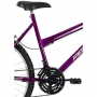Bicicleta MTB Aro 26 DONNA 18V com cesta Free Action Violeta