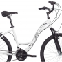 Bicicleta Retrô Aro 26 Alumínio 21V Shimano Urbana Branca Cestinha de Vime
