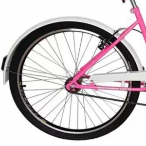 Bicicleta Retrô Vintage Aro 26 Feminina Beach Rosa Chiclete