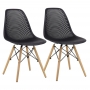 Cadeira Eloá Original Rivatti Releitura Charles Eames Eiffel Kit com 2