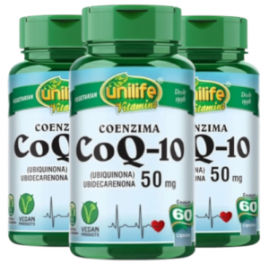 Coenzima Ubiquinona CoQ-10 Vegano 60 cáps 50mg Kit com 3