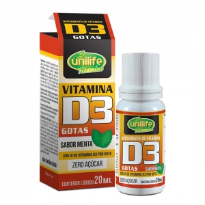 Vitamina D3 em Gotas Sabor Menta 20ml