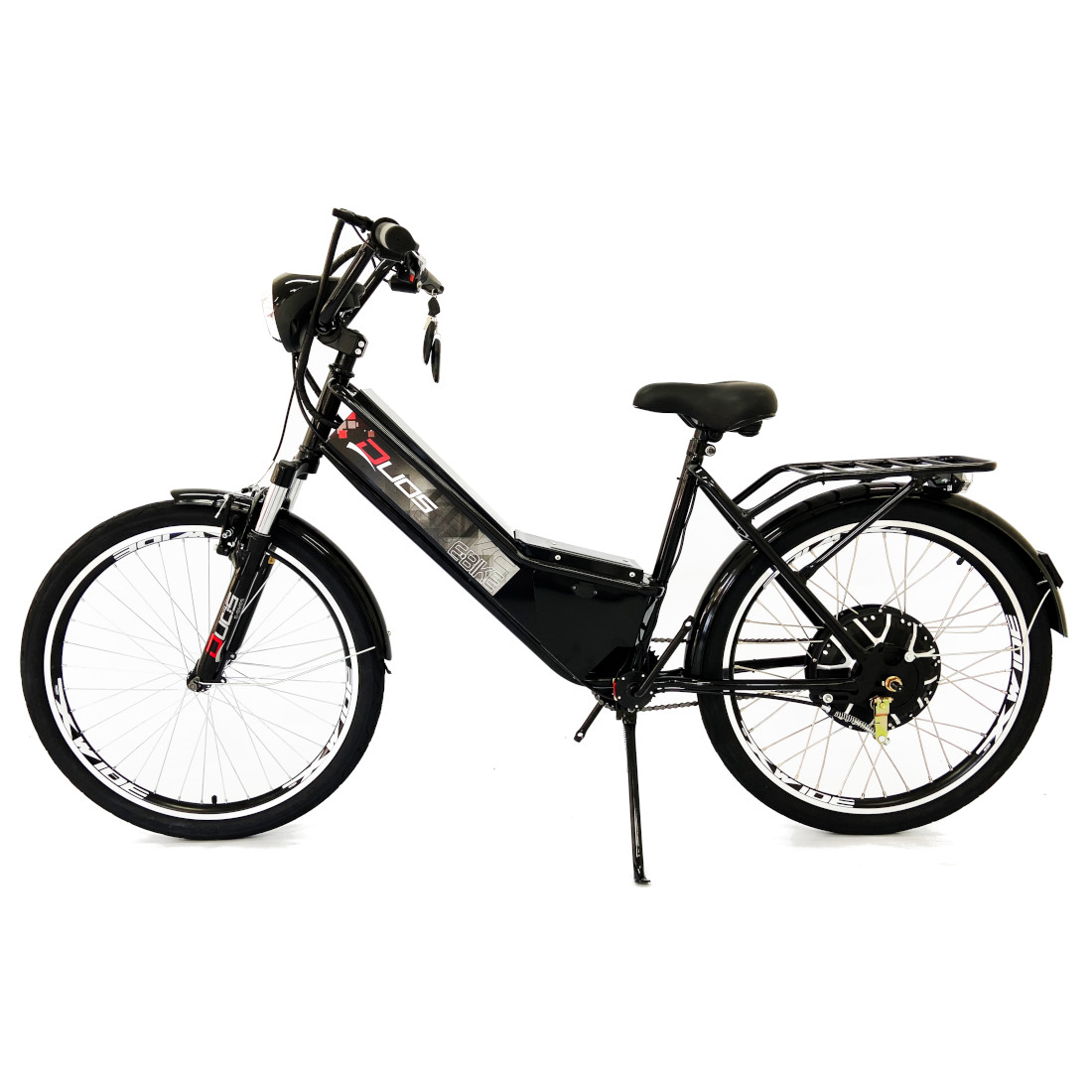 Bicicleta Elétrica com Bateria de Lítio 48V 13Ah Confort Preta