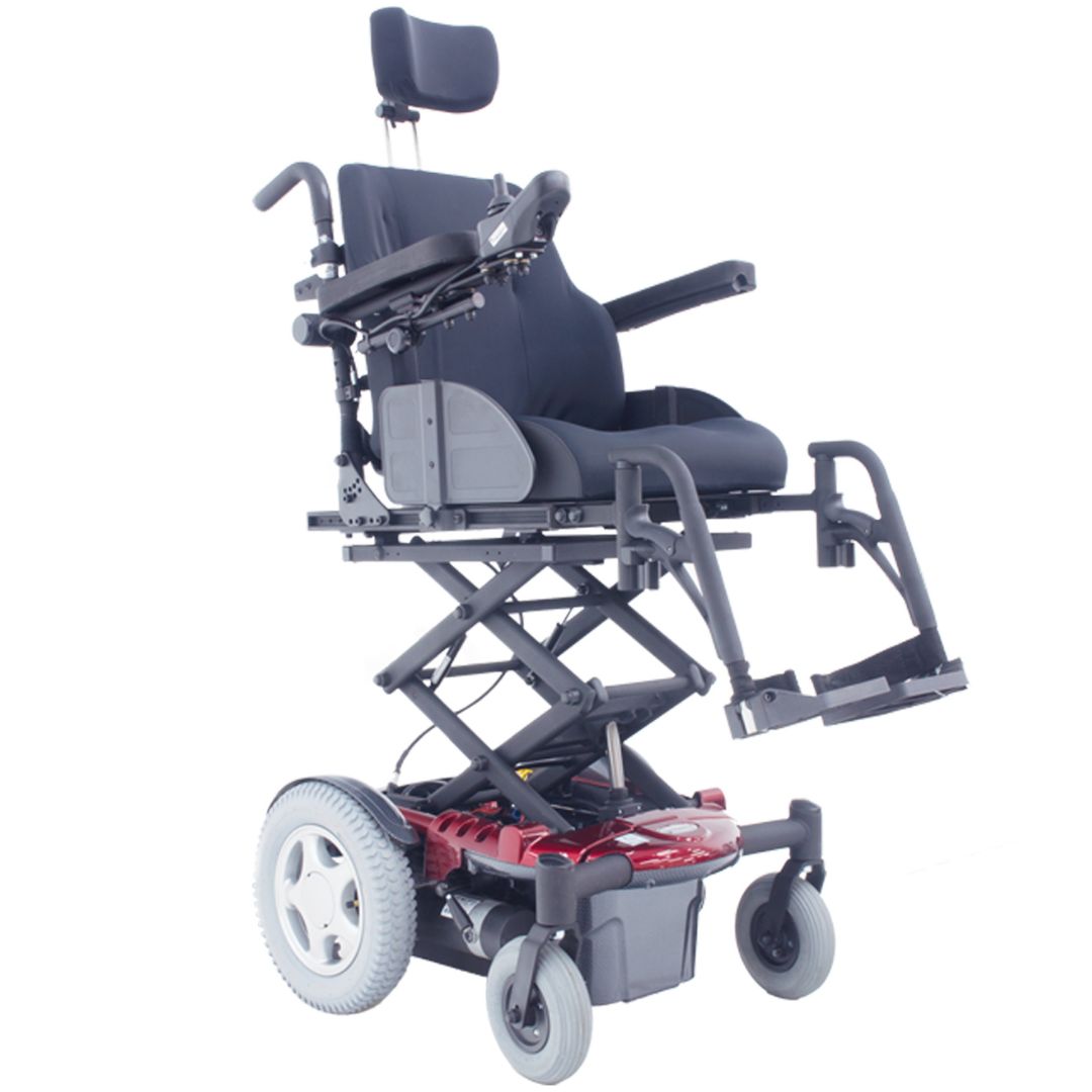 Cadeira de Rodas Motorizada Elétrica Freedom Millenium R Função Elevação cor Vinho