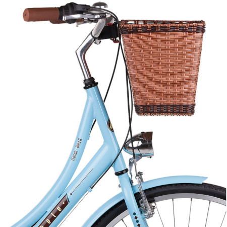 Cesta Cestinha PVC para Bicicleta Retrô Vintage com Engate Universal