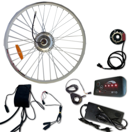 Kit para Bicicleta Elétrica com Bateria de Lítium tipo Frog de 350W