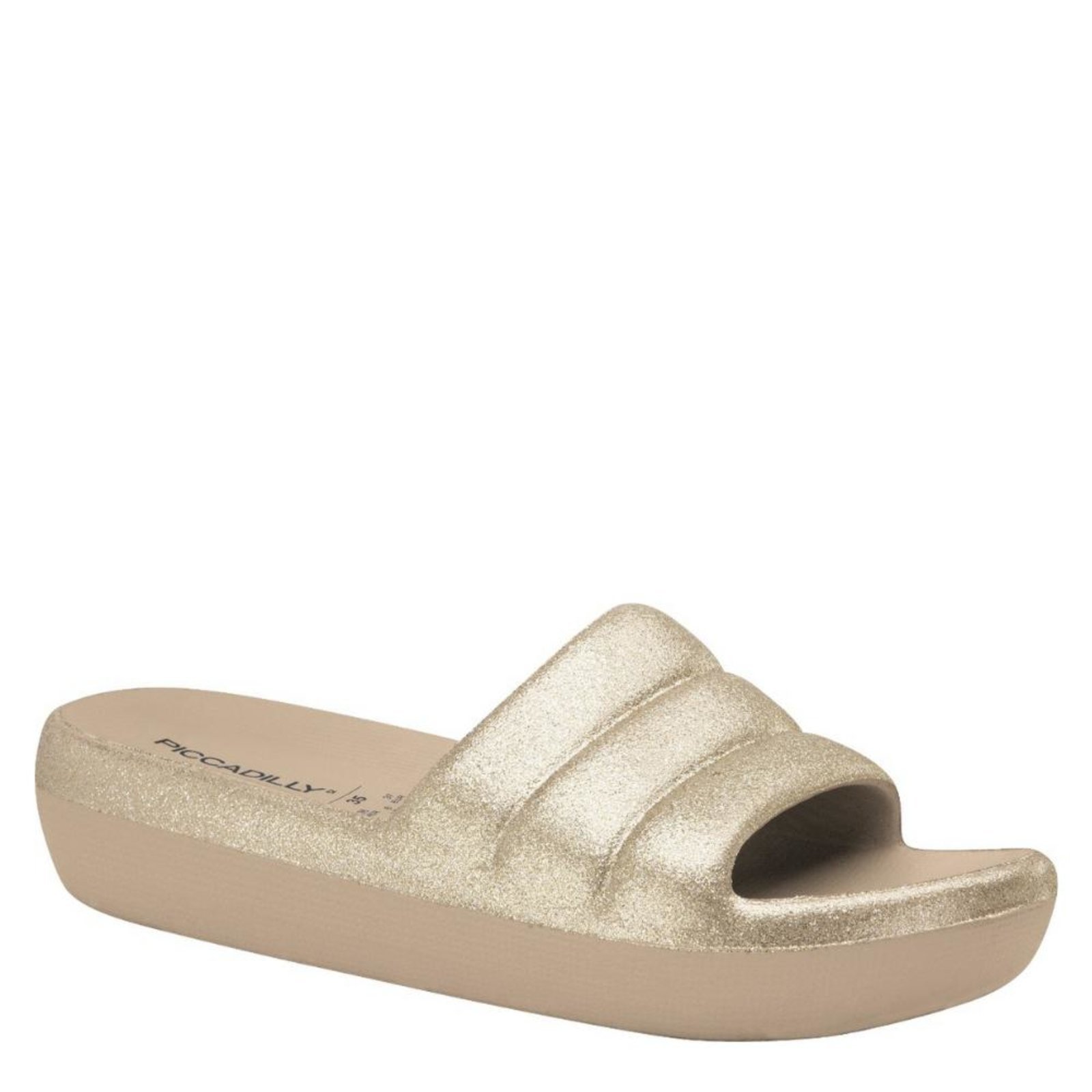 Chinelo Slide Piccadilly Marshmallow Glitter C222001
