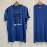 Camiseta T-Shirt Beach Tennis Manobras - Azul