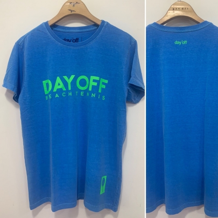 Camiseta T-Shirt FLUOR DAYOFF BEACH TENNIS -  Azul NEON