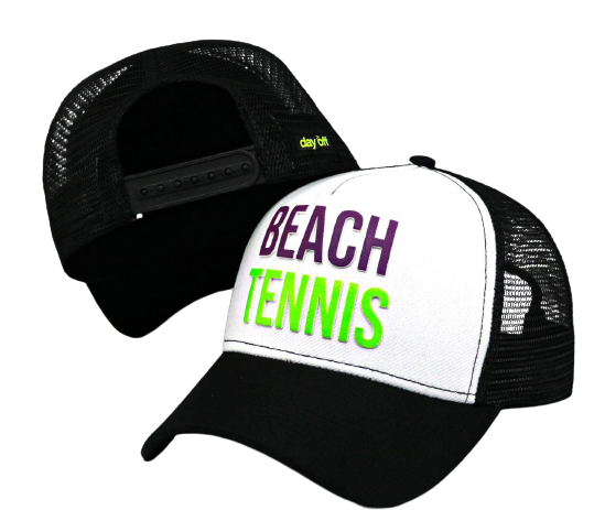 BONÉ Beach Tennis - Verde & Roxo