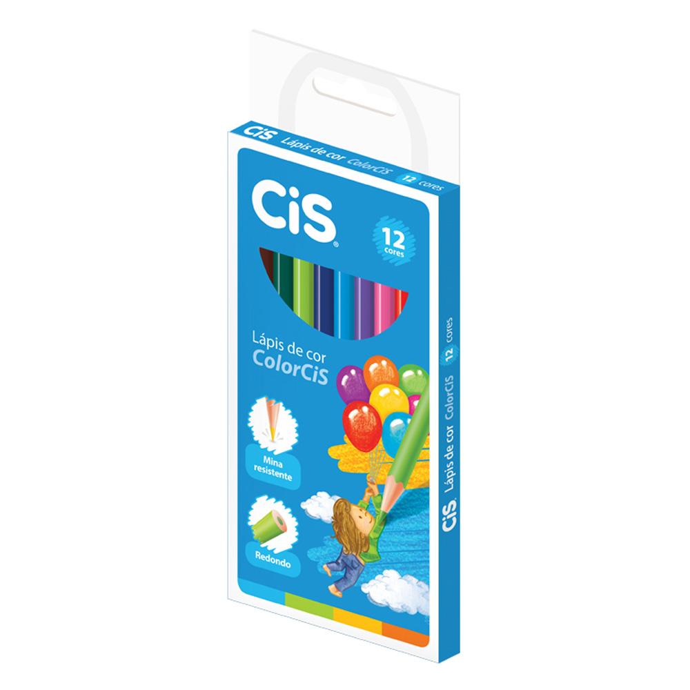 Lápis de Cor Colorcis 12 Cores - Cis