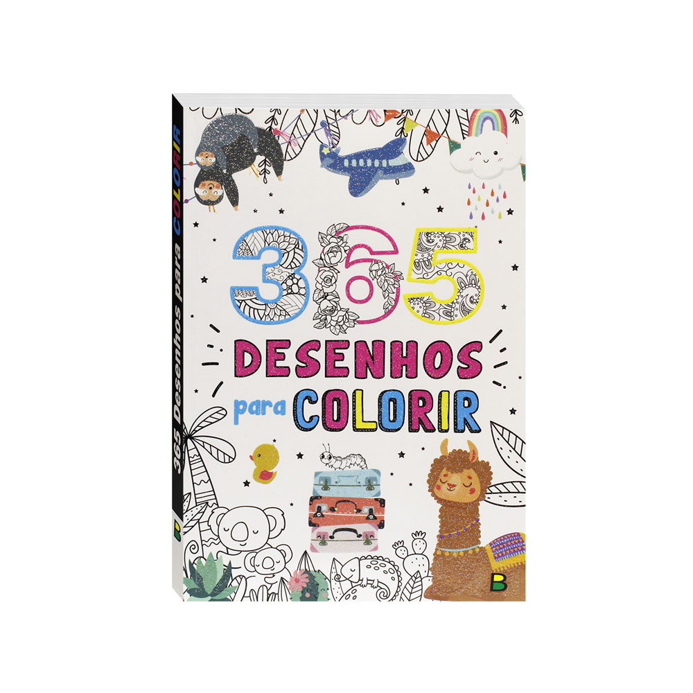 Livro 365 Desenhos para Colorir (Branco) - Todolivro