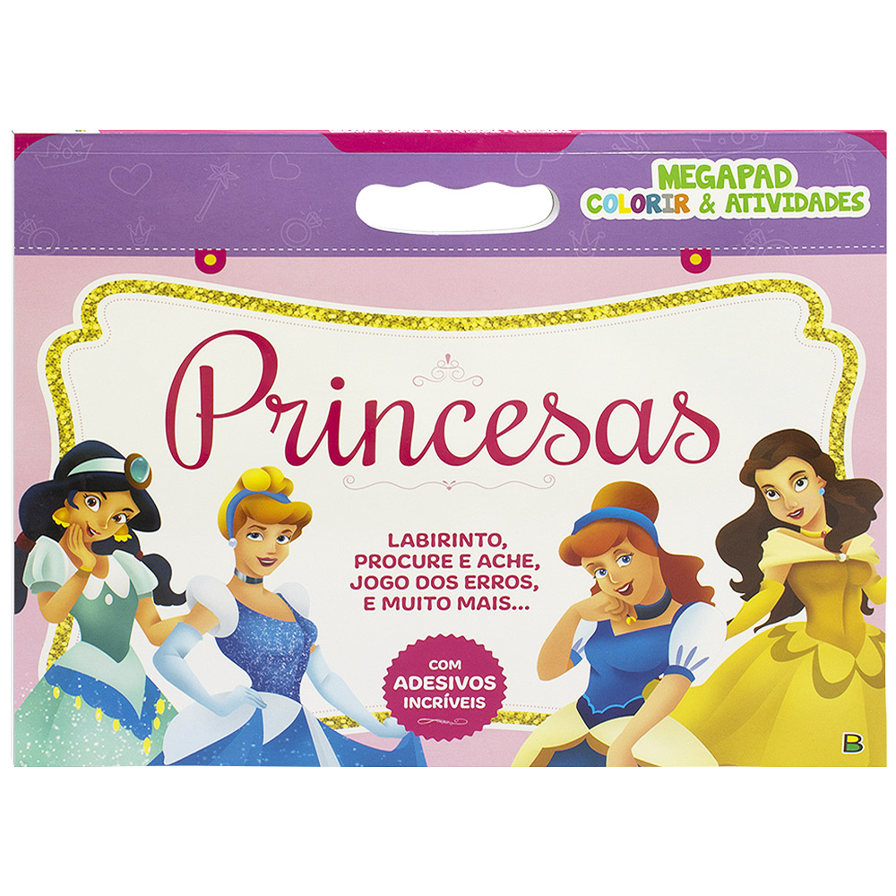 Livro Megapad Colorir & Atividades Princesas - Todolivro