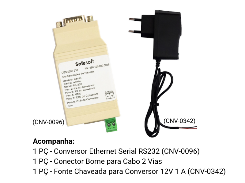 Conversor Ethernet Serial RS-232