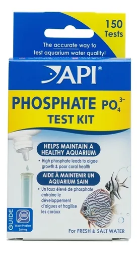 API Teste De Fosfato PO4 Para Aquário Marinho E Doce
