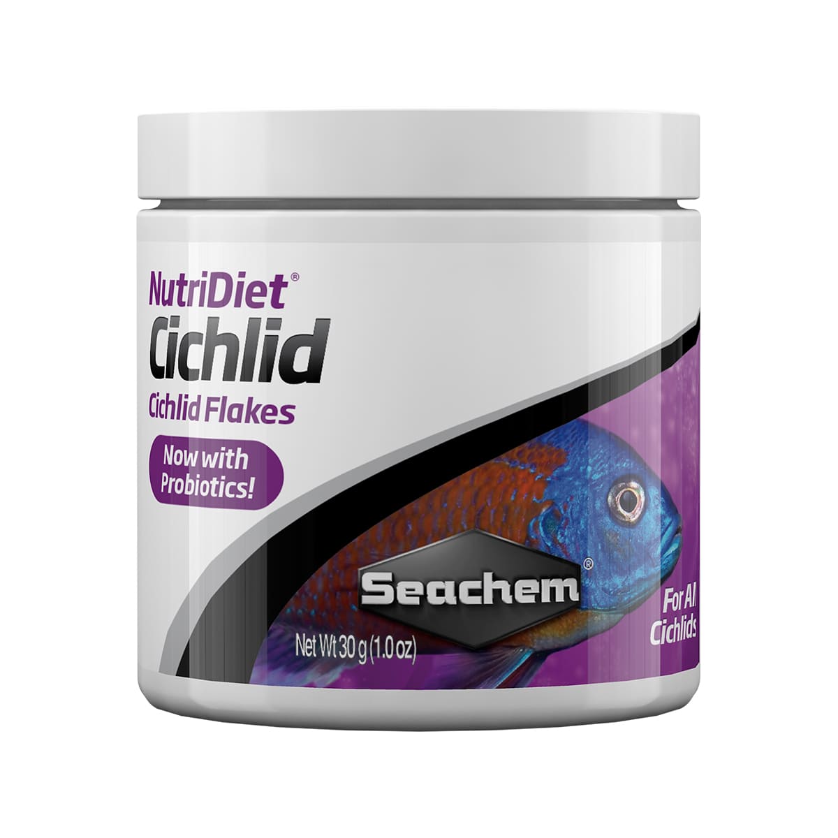 Ração Seachem NutriDiet Cichlid Flakes Probiotics