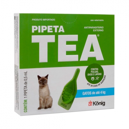 Antiparasitário Tea Pipeta 0,5ml para Gatos até 4 kg