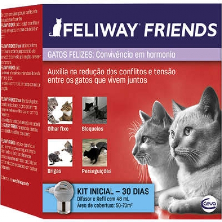 Feliway Friends Difusor Elétrico + Refil 48 ml