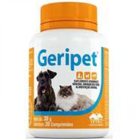 Geripet Suplemento Vitamínico Vetnil para Cães e Gatos 30 Comprimidos