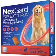 NexGard Spectra para Cães de 30,1 a 60 Kg - Antipulgas e Carrapatos