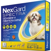 NexGard Spectra para Cães de 3,6 a 7,5 Kg - Antipulgas e Carrapatos