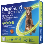 NexGard Spectra para Cães de 7,6 a 15 Kg - Antipulgas e Carrapatos