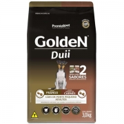 Ração Golden Fórmula Duii Cães Adultos Pequeno Porte Frango & Carne 3kg