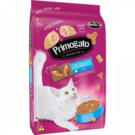 Ração Primogato Premium Original Frango para Gatos Castrados 10,1kg