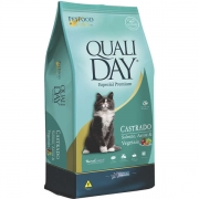 Ração Qualiday Especial Premium Cat Castrado Adulto Salmão, Arroz e Vegetais 20kg