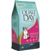 Ração Qualiday Especial Premium Cat Filhote Lactação Frango, Arroz e Vegetais 1kg