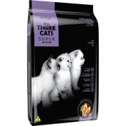 Ração Three Cats Super Premium Frango para Gatos Filhotes 10,1kg