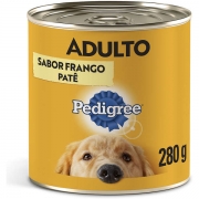 Ração Úmida Pedigree Lata Patê de Frango para Cães Adultos 280g