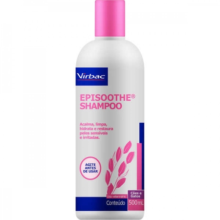 Shampoo Virbac Episoothe para Peles Sensíveis e Irritadas 500ml