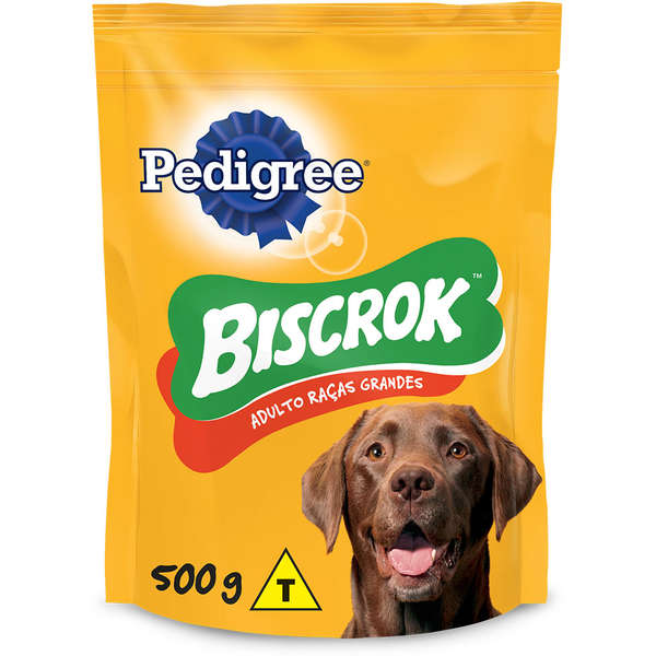 Biscoito Pedigree Biscrok para Cães Adultos de Raças Grandes 500g