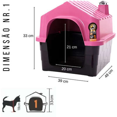 Casa Durahouse Rosa para Cães N°1