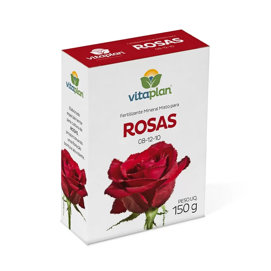 Fertilizante Vitaplan 08 - 12 - 10 para Rosas 150g