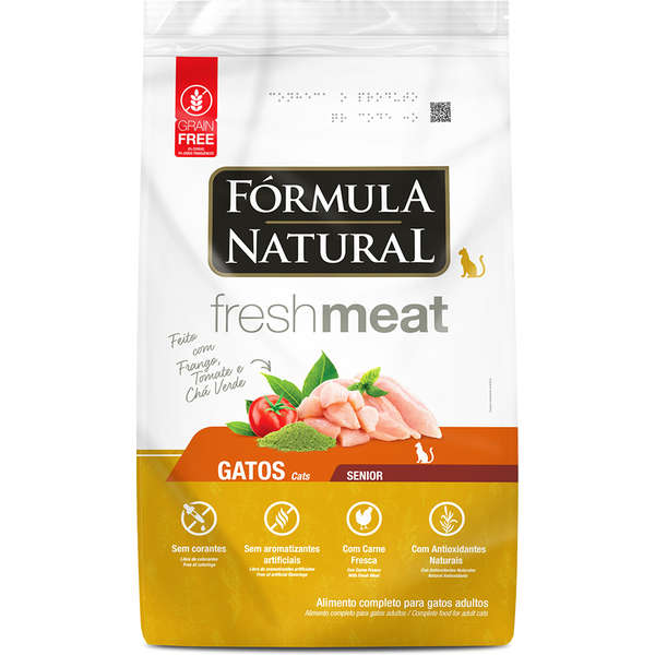 Ração Fórmula Natural Fresh Meat Gatos Sênior 7kg