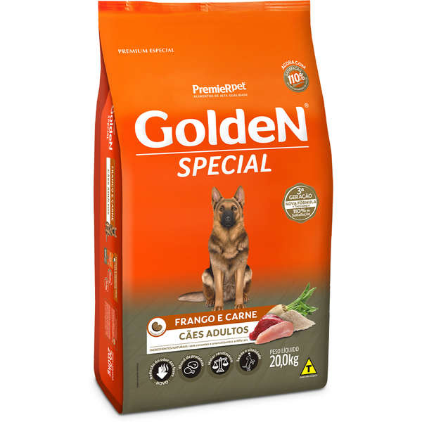 Ração Golden Special Cães Adultos Frango & Carne 20kg