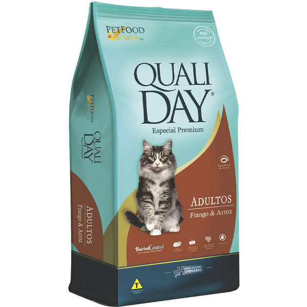 Ração Qualiday Especial Premium Cat Adulto Frango e Arroz 10,1kg