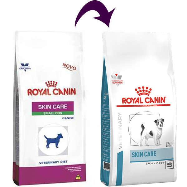Ração Royal Canin Canine Veterinary Diet Skin Care Small Dog para Cães com Doenças de Pele 2kg