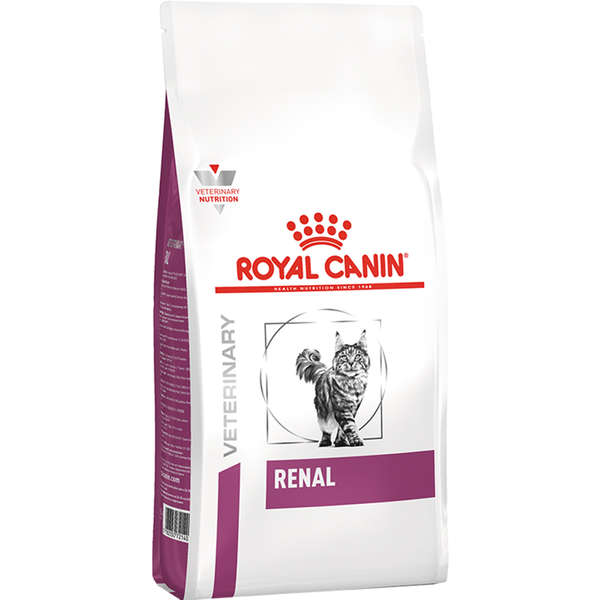 Ração Royal Canin Feline Veterinary Diet Renal para Gatos com Doenças Renais 500g